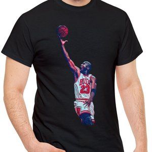 Micheal Jordan Fan Basketball Sports T-Shirt Men's T Shirt Tee Cotton S M L XL